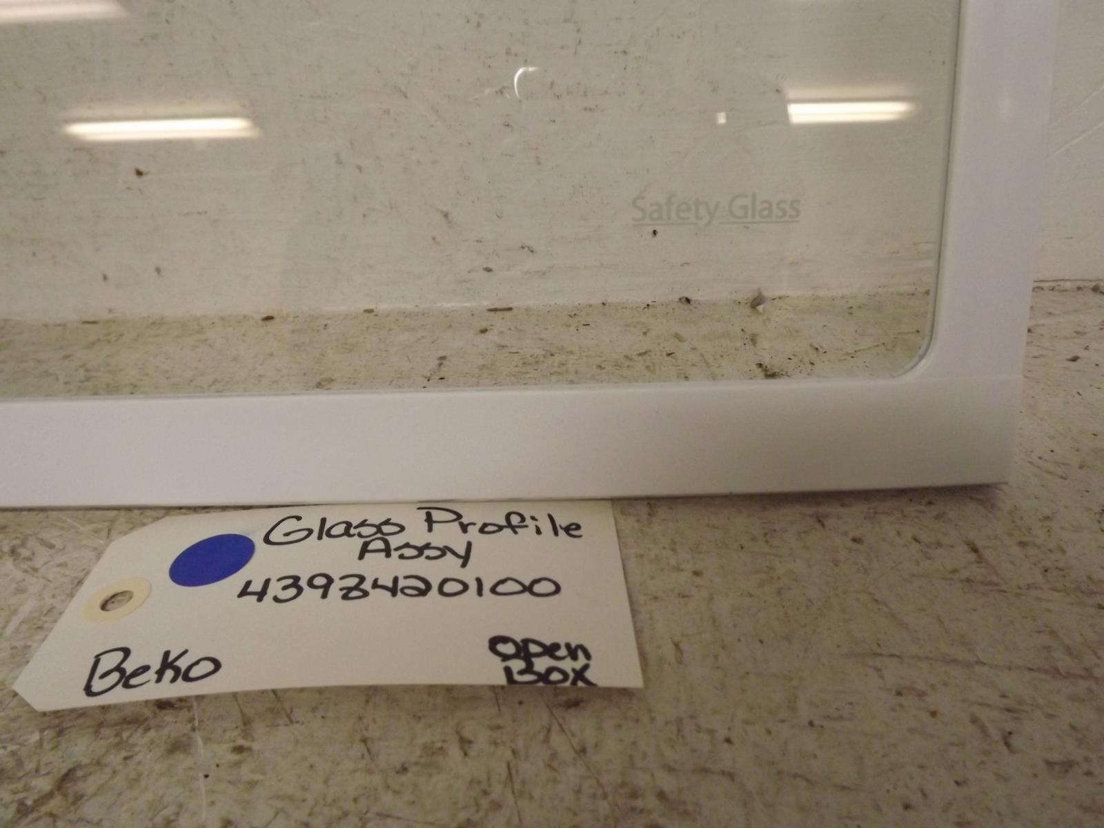 Beko Refrigerator 4398420100 Glass Profile Assy Open Box Beko Refrigerator 4398420100 Glass Profile Assy Open Box